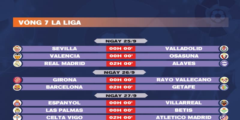Lịch thi đấu La Liga